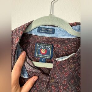 90s Ralph Lauren Chaps Paisley button down